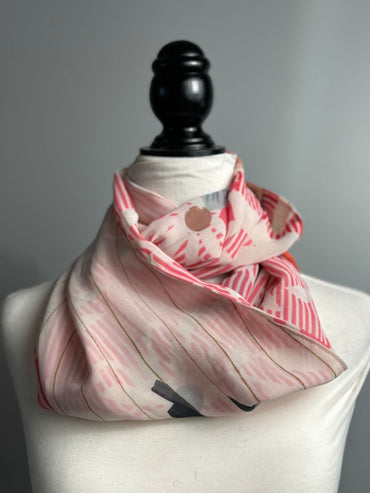 40 inch Reversible Infinity Scarf (short) E012 - Rangeelaa- Fairtrade Sustainable Women's Clothing