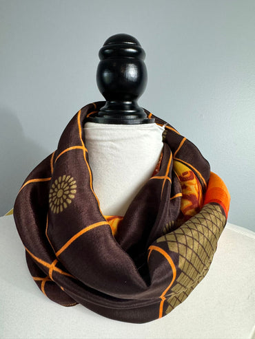 40 inch Reversible Infinity Scarf (short) E018 - Rangeelaa- Fairtrade Sustainable Women's Clothing