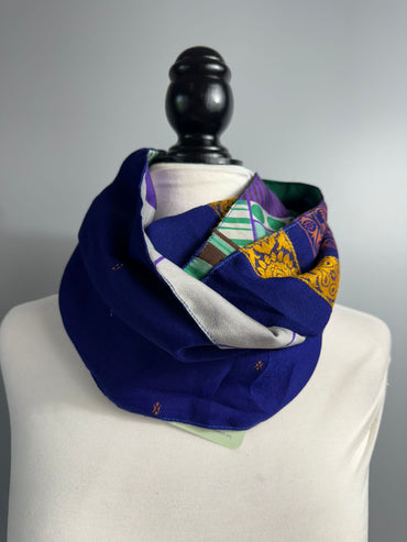 40 inch Reversible Infinity Scarf (short) E029 - Rangeelaa- Fairtrade Sustainable Women's Clothing