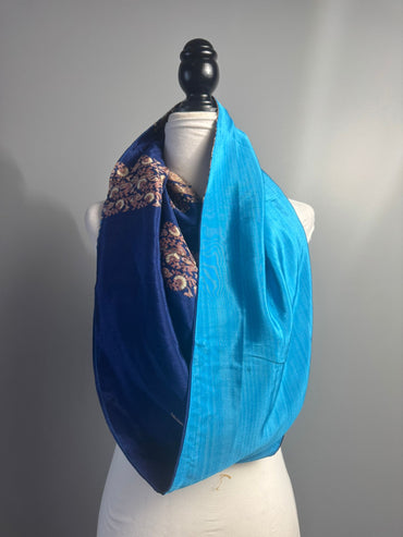 40 inch Reversible Infinity Scarf (short)L002 - Rangeelaa - Fairtrade Sustainable Women's Clothing