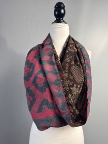 40 inch Reversible Infinity Scarf (short)L018