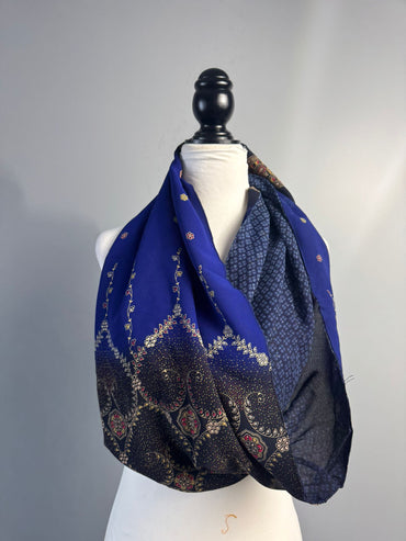 40 inch Reversible Infinity Scarf (short)L023 - Rangeelaa - Fairtrade Sustainable Women's Clothing