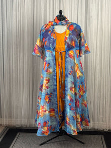 Delphine-Regular Alima Dress Set with Scarf