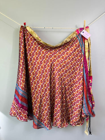 Festive XL Calf E001 - Rangeelaa- Fairtrade Sustainable Women's Clothingsaree wrap skirts