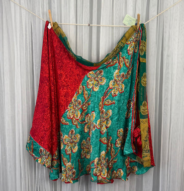 Festive XL Calf - J034 - Rangeelaa - Fairtrade Sustainable Women's Clothingsaree wrap skirts