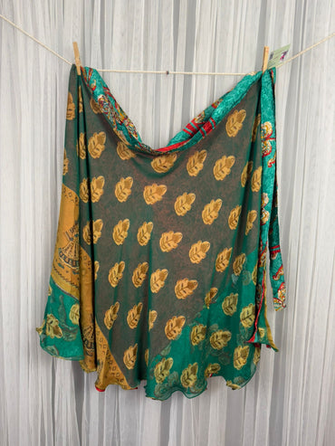 Festive XL Calf - J034 - Rangeelaa - Fairtrade Sustainable Women's Clothingsaree wrap skirts