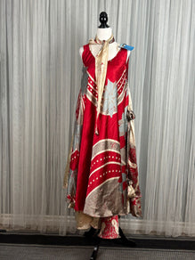 Martha Pierce-Regular tall Mahika dress with scarf