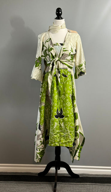 Regular Tanju (Two piece) dress with scarf V005 - Rangeelaa- Fairtrade Sustainable Women's Clothing