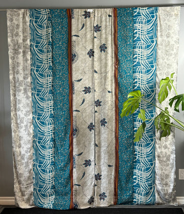 Set of Two curtain panels 40 inch(w)84 inch(L) - E007 - Rangeelaa - Fairtrade Sustainable Women's Clothing