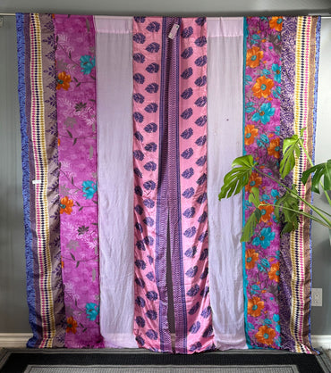 Set of Two curtain panels 40 inch(w)84 inch(L) - E011 - Rangeelaa - Fairtrade Sustainable Women's Clothing