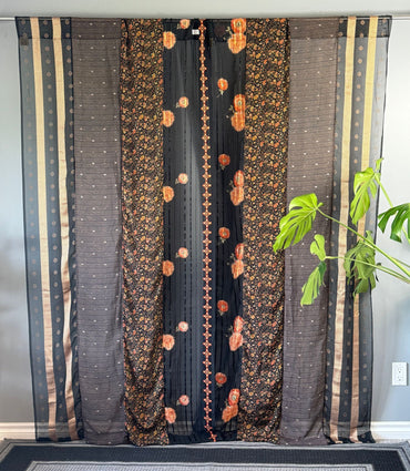 Set of Two curtain panels 40 inch(w)84 inch(L) - E025 - Rangeelaa - Fairtrade Sustainable Women's Clothing