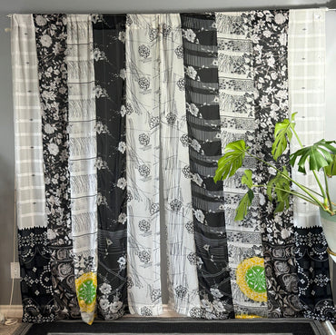 Set of Two curtain panels 50 inch(w)84 inch(L) - E004 - Rangeelaa - Fairtrade Sustainable Women's Clothing