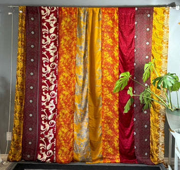 Set of Two curtain panels 50 inch(w)84 inch(L) - E006 - Rangeelaa - Fairtrade Sustainable Women's Clothing