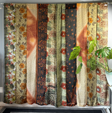 Set of Two curtain panels 50 inch(w)84 inch(L) - E010 - Rangeelaa - Fairtrade Sustainable Women's Clothing