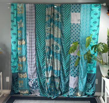 Set of Two curtain panels 50 inch(w)84 inch(L) - E014 - Rangeelaa - Fairtrade Sustainable Women's Clothing