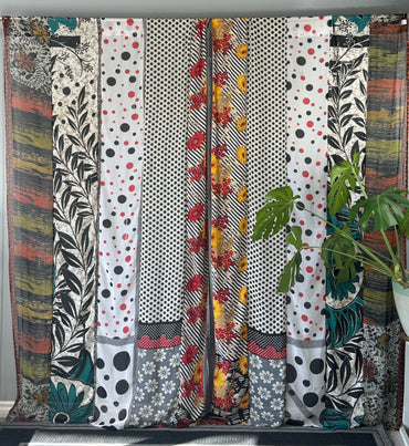 Set of Two curtain panels 50 inch(w)84 inch(L) - E018 - Rangeelaa - Fairtrade Sustainable Women's Clothing