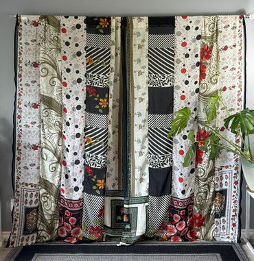 Set of Two curtain panels 50 inch(w)84 inch(L) - E028 - Rangeelaa - Fairtrade Sustainable Women's Clothing