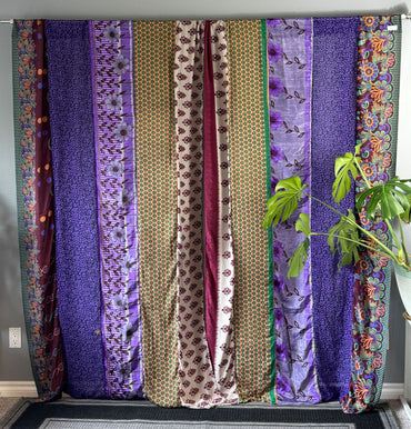 Set of Two curtain panels 50 inch(w)84 inch(L) - E029 - Rangeelaa - Fairtrade Sustainable Women's Clothing