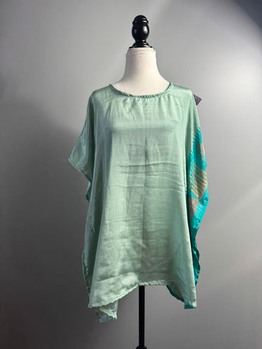 Wendy colors - Matching Plus Round Neck Top - Rangeelaa - Fairtrade Sustainable Women's Clothing