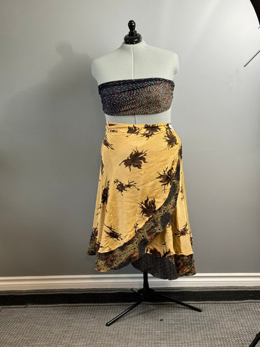 XL Harmony Two Layered Skirt- 004 - Rangeelaa- Fairtrade Sustainable Women's Clothing