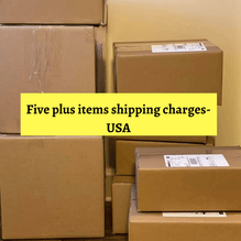 Shipping charges for Five+ items-USA